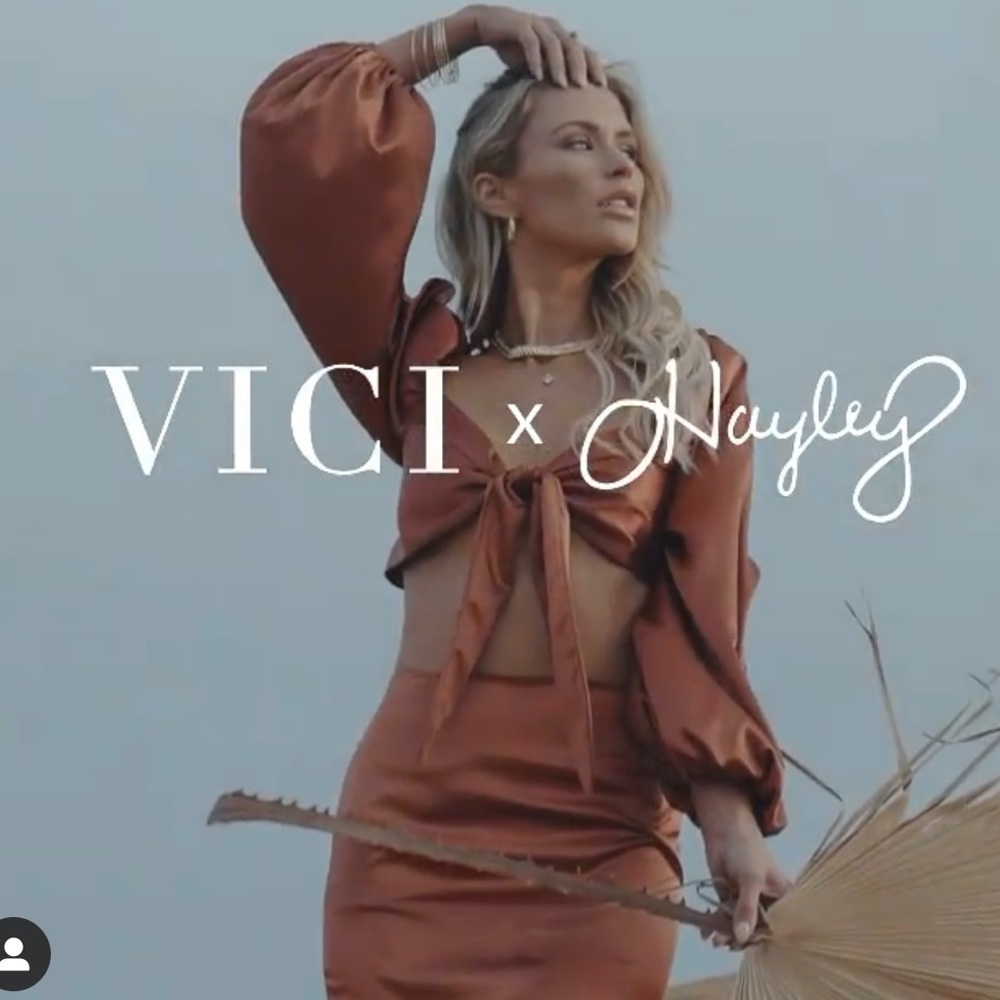 Vici Copper Skirt Set